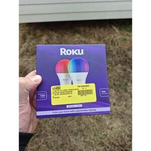 Roku Smart Home Smart Bulb SE (Color) 2-Pack with 16 Million Color Options 12 W